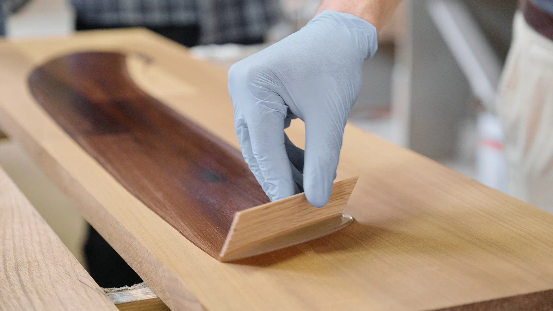 covering wooden plank