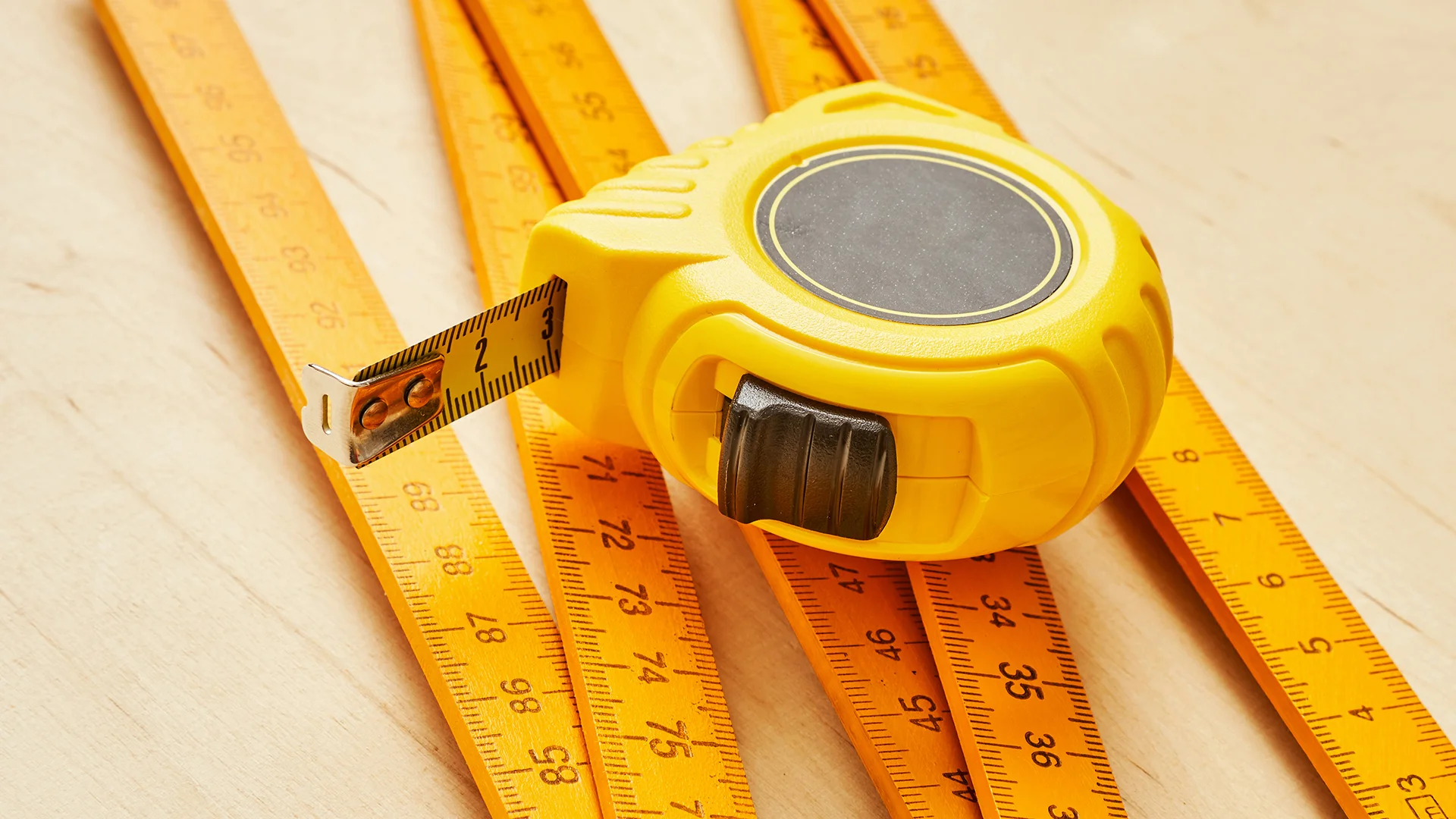 High angle view of work tools