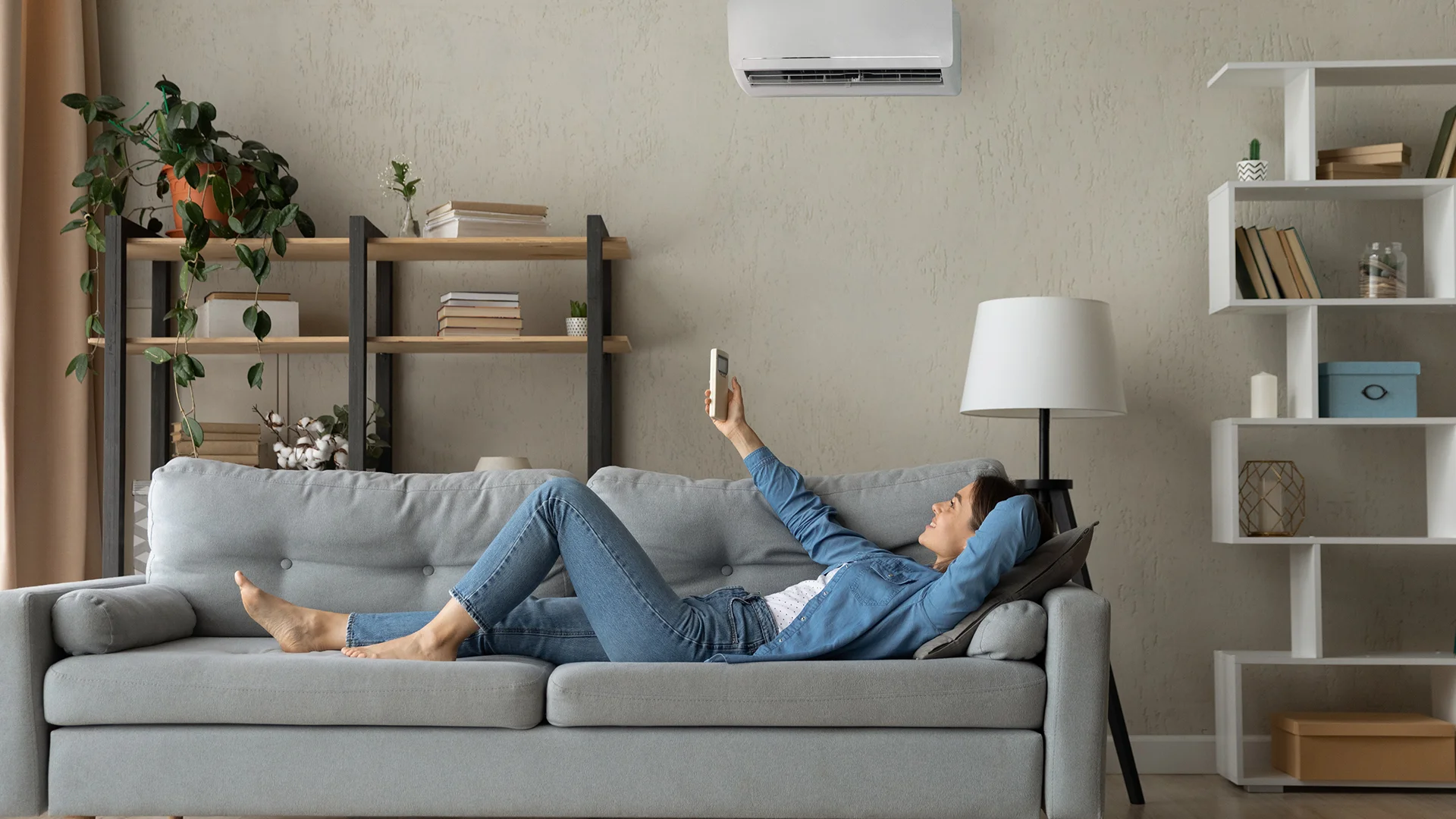 relaxed young happy woman