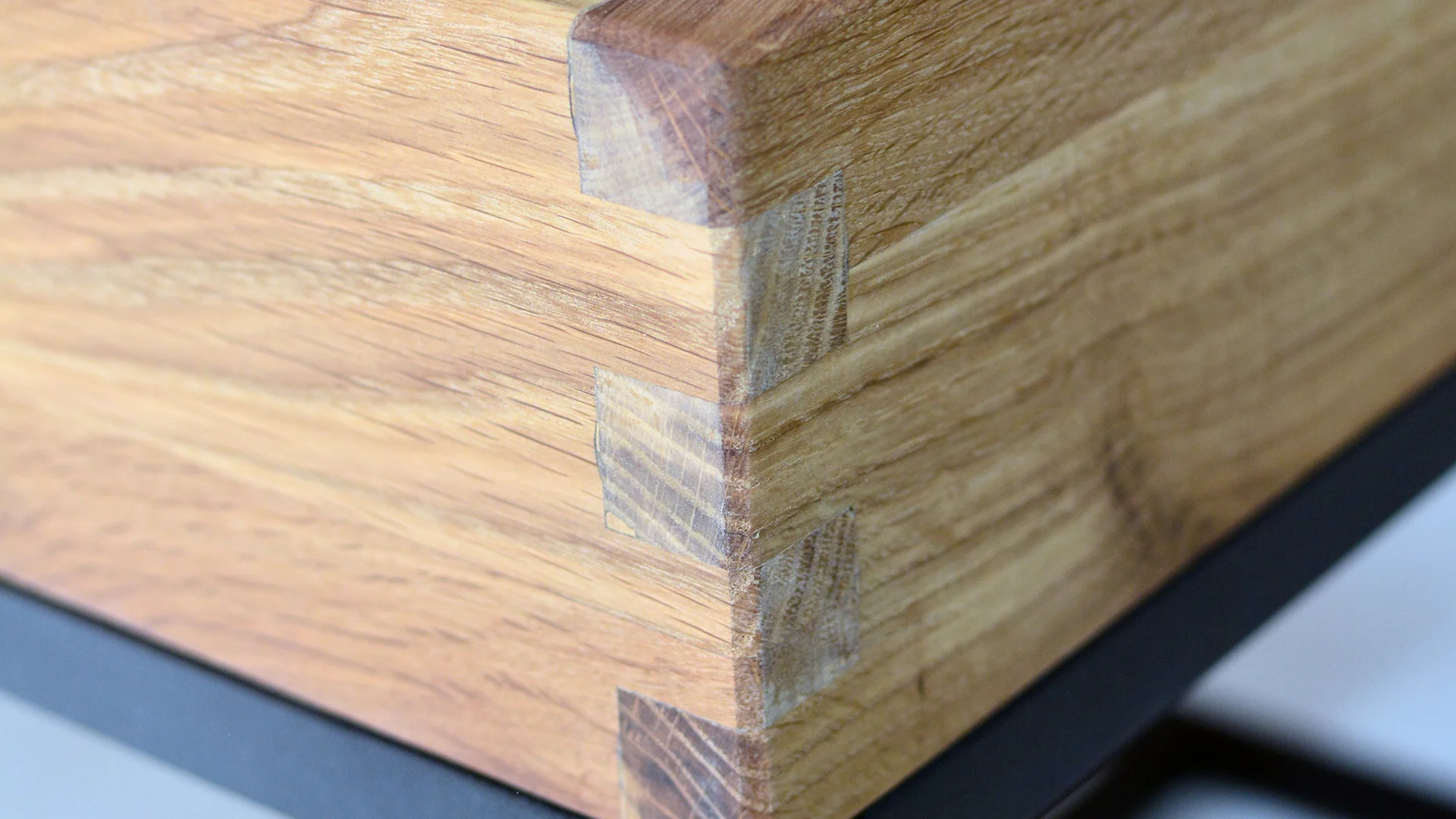 Wooden table surface